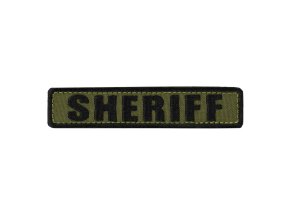 Nášivka SHERIFF 12,7 x 2,5 cm ČERNÁ