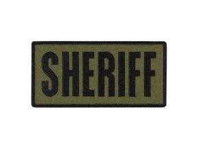 Nášivka SHERIFF 15,2 x 7,6 cm ČERNÁ