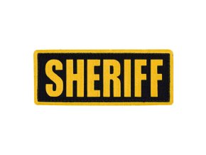 Nášivka SHERIFF 12,7 x 5 cm ŽLUTÁ