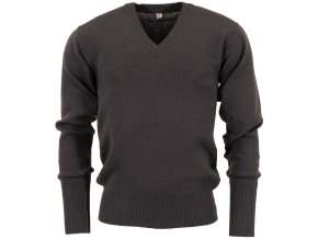Svetr slabý BW střih do V ŠEDÝ použitý