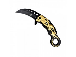 Nůž SCK Karambit Bonehead gold