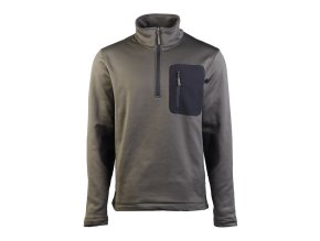 Mikina THERMO-FLEECE ¾ ZIP ZELENÁ