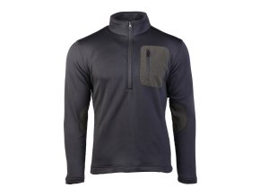 Mikina THERMO-FLEECE ¾ ZIP ČERNÁ