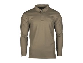Triko/polokošile TACTICAL QUICK DRY dlouhý rukáv ZELENÁ