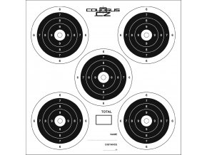 Terče COLOSUS 14x14cm 5-target bal.100ks