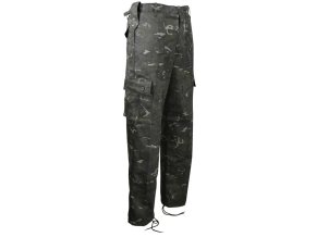 Kalhoty britské KOMBAT BTP Black camo