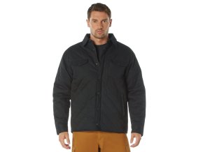 Bunda prošívaná DIAMOND QUILT bavlněná ČERNÁ