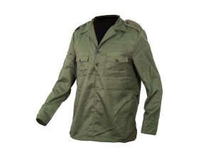 Blůza BULHARSKÁ 3 knoflíky trikolora ZELENÁ