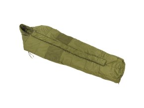 Spacák britský ARCTIC Cold Weather typu mumie ZELENÝ použitý