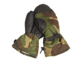 Rukavice holandské palcové s kůží DPM použité