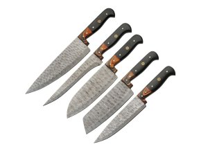Nože kuchyňské ROLL sada 5 kusů DAMAŠKOVÁ ocel