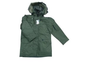 Bunda N3B Aljaška Cold Weather ZELENÁ