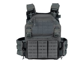 Vesta QR nosič plátů lasercut ŠEDÁ