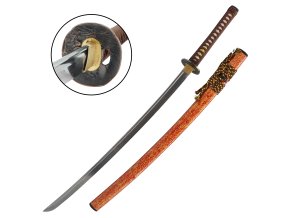 Katana Orenji Jigoku, 2,30 Shaku, Hamon Choji, Yokote, AISI 1065