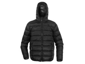 Bunda péřová s kapucí VERNON DWR+ ČERNÁ