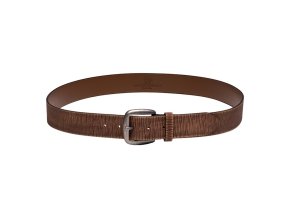 Opasek kalhotový kožený VINTAGE HNĚDÝ
