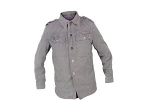 Blůza švýcarská DENIM pracovní ŠEDO/ZELENÁ použitá