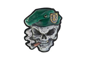 Nášivka 3D plastová LEBKA s baretem velcro