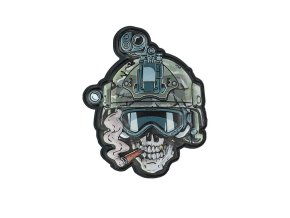 Nášivka 3D plastová LEBKA - OPERATOR velcro