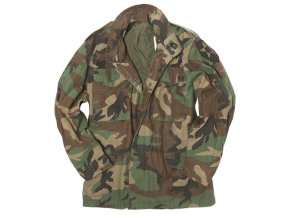 Bunda US M65 WOODLAND použitá