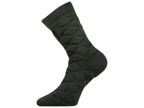 Ponožky silné dvouvrstvé z merino FORCE s ionty stříbra ZELENÉ