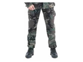 n/a Kalhoty US BDU rip-stop WOODLAND