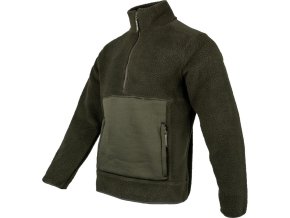 Mikina SHERPA FLEECE PULLOVER ZELENÁ