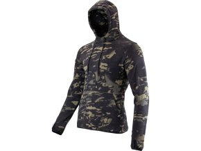 Mikina klokanka s kapucí FLEECE VCAM BLACK