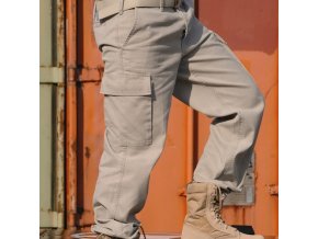 Kalhoty BW typ moleskin předeprané KHAKI