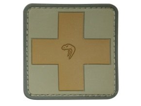Nášivka KŘÍŽ první pomoci plastová velcro BTP