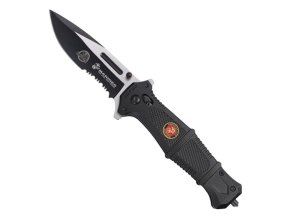 Nůž zavírací RAPID USMC kombinované ostří ČERNÝ