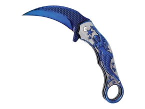 Nůž zavírací MERMAID karambit MODRÝ
