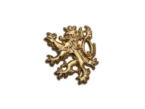 Odznak ČESKÝ LEV propichovací PIN ZLATÝ