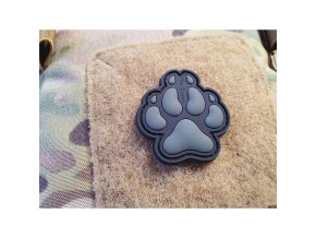 Nášivka K9 psí tlapa plastová velcro RANGER GREEN