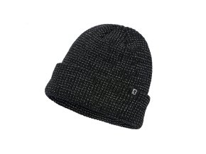 Čepice pletená reflexní ČERNÁ