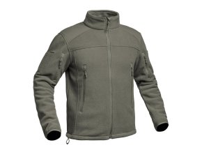 Bunda s kapucí FIGHTER Polar Fleece ZELENÁ