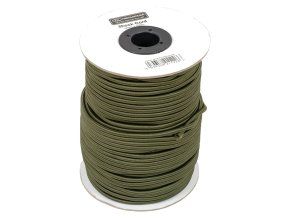 Šňůra elastická 6 mm 100 m OLIV