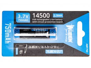 Baterie Wuben 14500 Li-Ion 750mAh