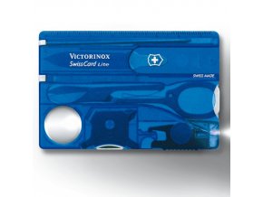 Karta SwissCard LITE MODRÁ transparentní