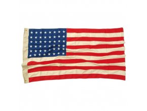 Vlajka USA 48 WWII hvězd VINTAGE bavlna vyšívaná 90x150 cm