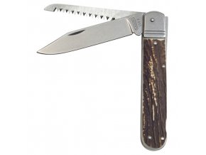 Nůž zavírací 232-XH-2 s imitací parohu NEREZ s pojistkou střenka PLAST