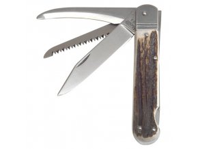 Nůž zavírací lovecký FIXIR s pojistkou střenka JELENÍ PAROH