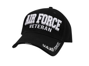 Čepice DELUXE AIR FORCE VETERAN baseball ČERNÁ