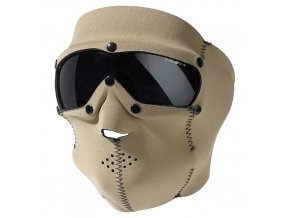 Maska s brýlemi SWAT PRO neopren KHAKI