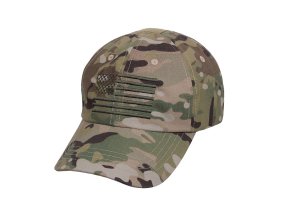 Čepice baseball TACTICAL MULTICAM® vlajka US