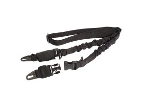 Popruh zbraňový BUNGEE jedno/dvoubodový ČERNÝ
