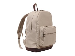 Batoh VINTAGE TEARDROP kožené prvky Khaki
