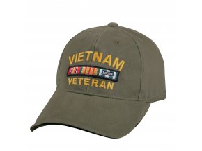 Čepice baseball VINTAGE DELUXE VIETNAM VETERAN ZELENÁ