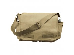 Taška VINTAGE přes rameno 38 x 28 x 15 cm KHAKI