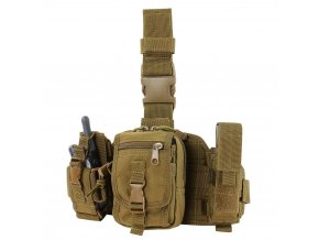 Panel stehenní MOLLE s pouzdry COYOTE BROWN